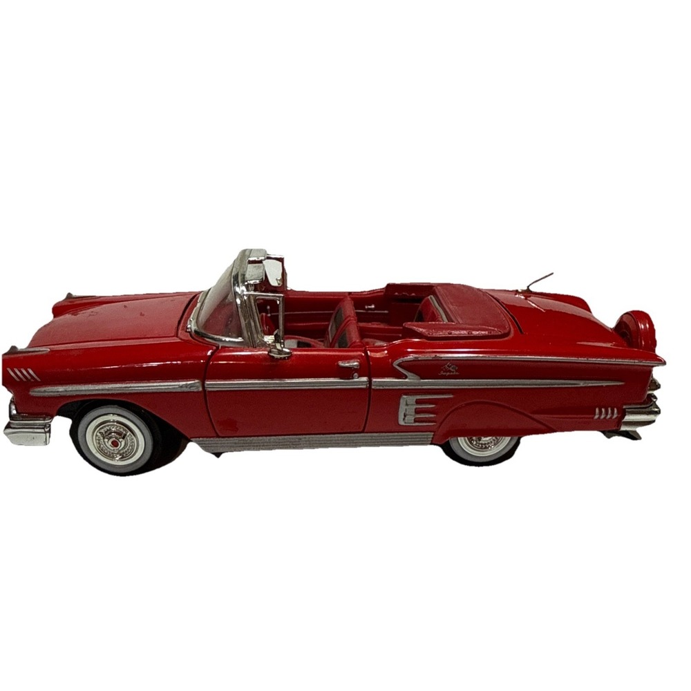 1958 Chevy Impala Convertible Motor Max 1:24 Scale American Classics RED